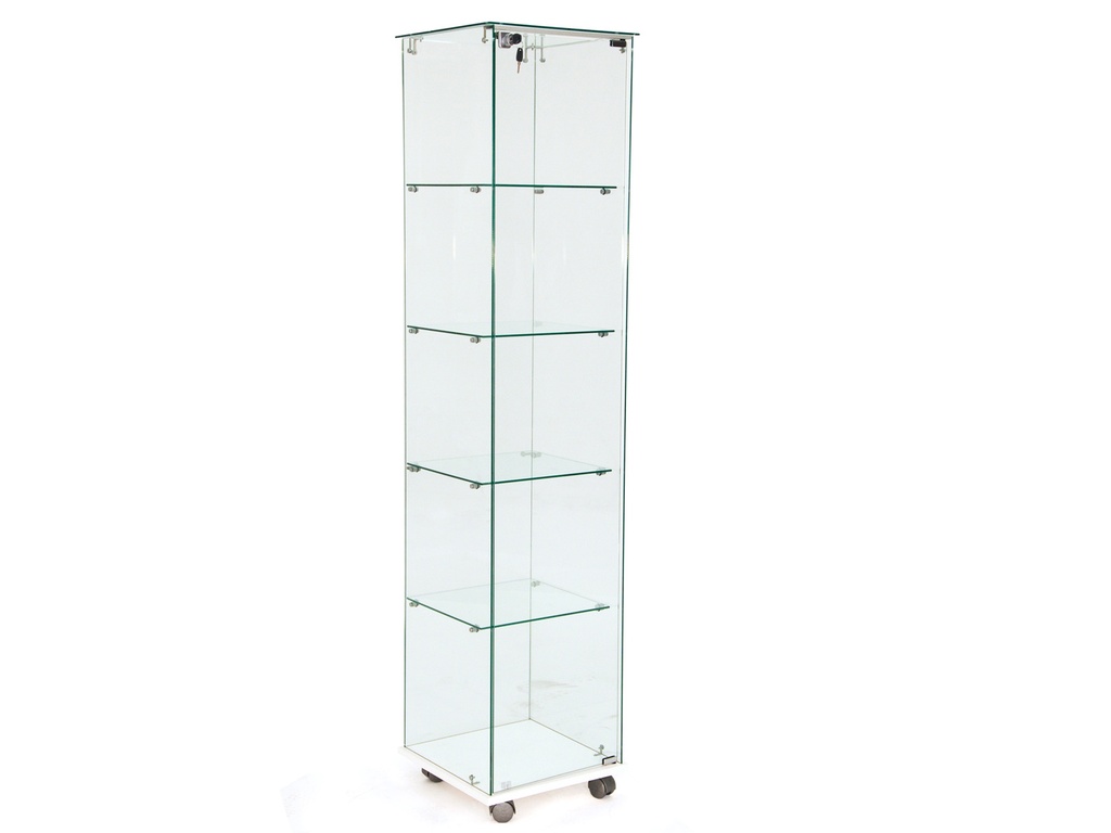 Charmey | Showcase with 4 shelves, lockable | L42xP42xH183cm