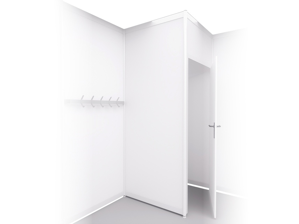 Additional white panel L100xH250cm