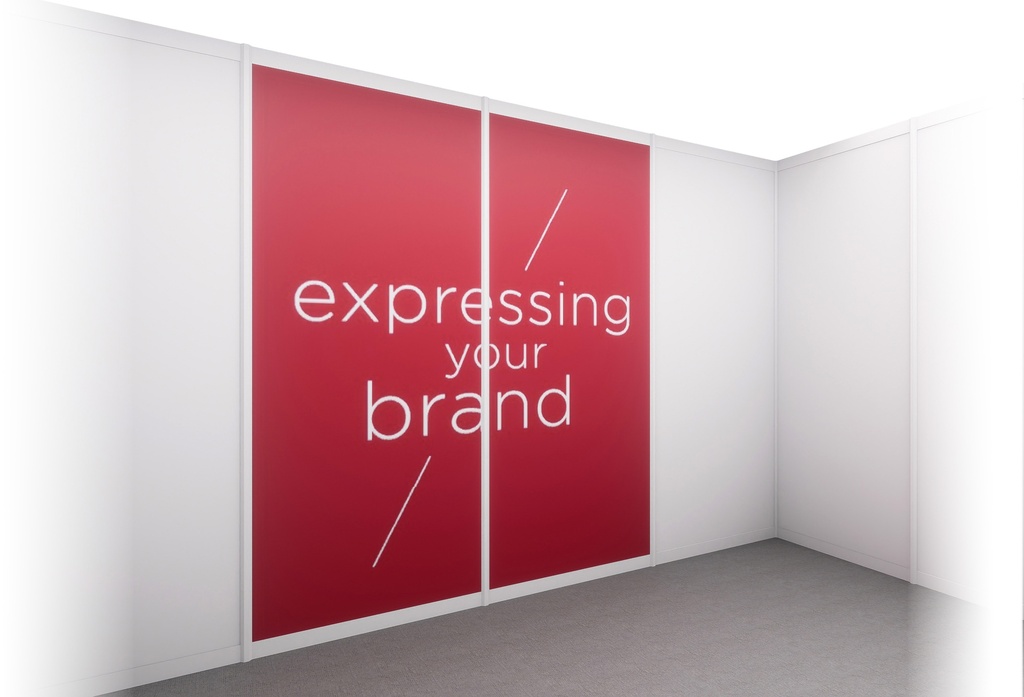 Printed vinyl on wall (L100x250cm)
