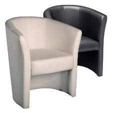 Avenches | Artificial leather armchair | L67xP67xH44/78cm
