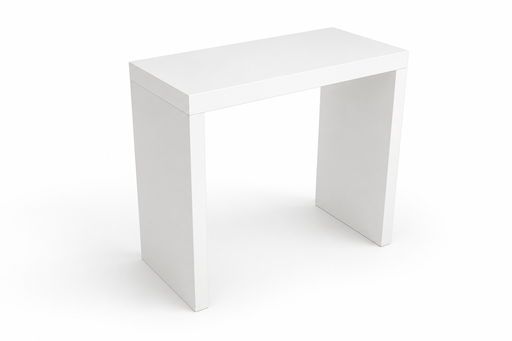 Boudry | Table haute blanche | L120xP60xH110cm