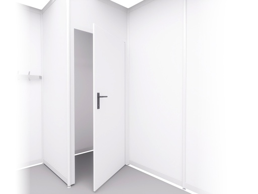 [152] White lockable door