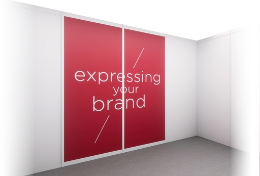 Printed vinyl on wall (L100x250cm)
